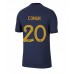 Frankrike Kingsley Coman #20 Replika Hemma matchkläder VM 2022 Korta ärmar